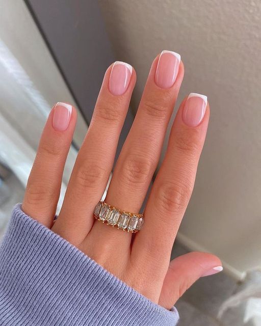 Square French Tip Nails Are Among Summer 2022's Hottest Manicures